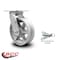 Service Caster 6 Inch V Groove Semi Steel Swivel Caster with Roller Bearing and Swivel Lock SCC SCC-30CS620-VGR-BSL - alternate 2